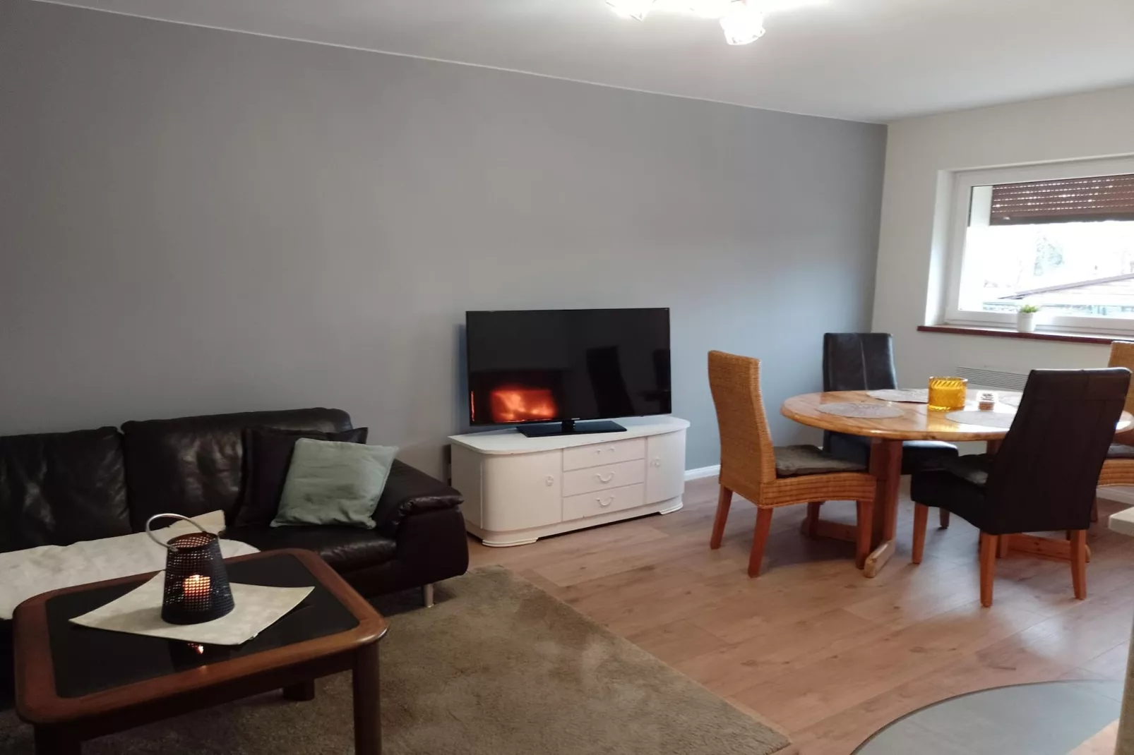 Ferienhaus Panorama in Kopice bei Stepnica-Woonkamer