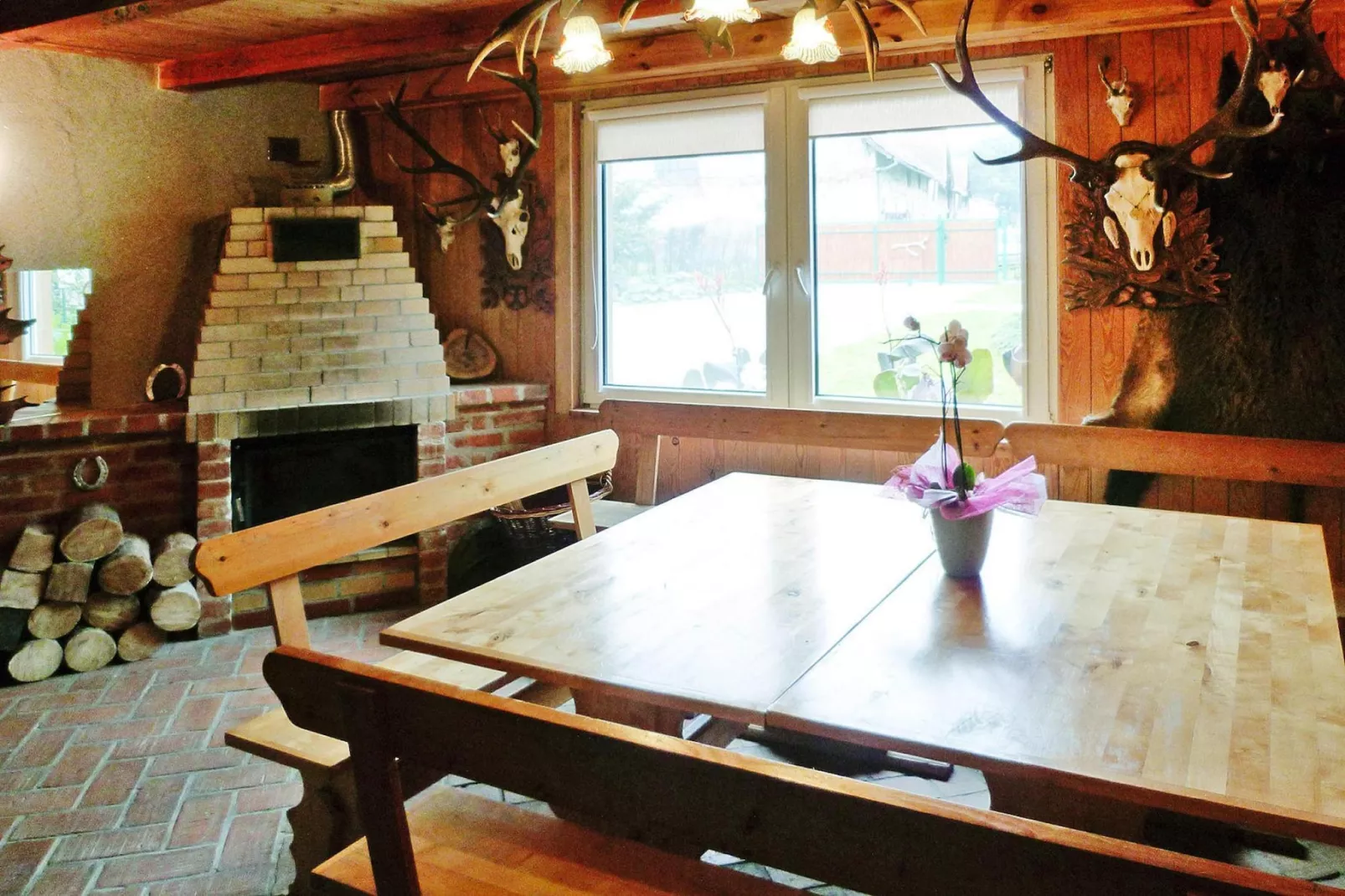 Holiday home, Wiejkowko-Dom, 150 qm-Eetkamer