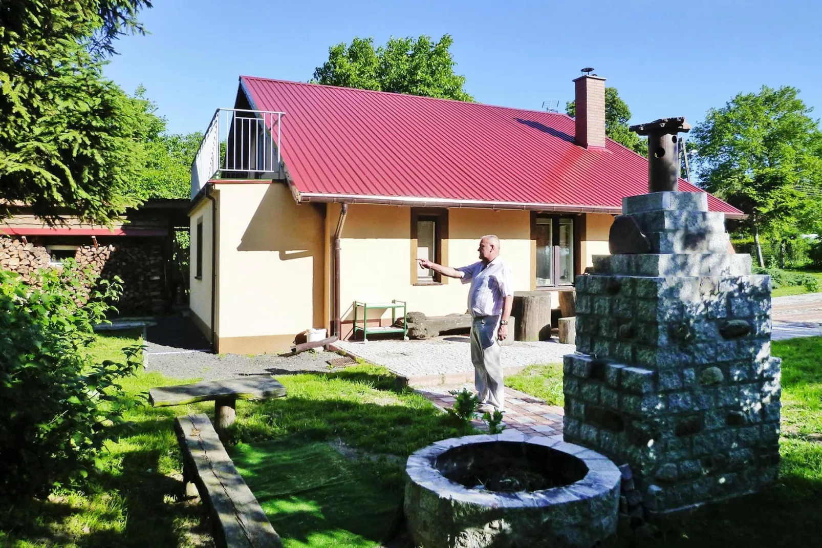 Holiday home, Wiejkowko-Dom, 150 qm-Buitenkant zomer