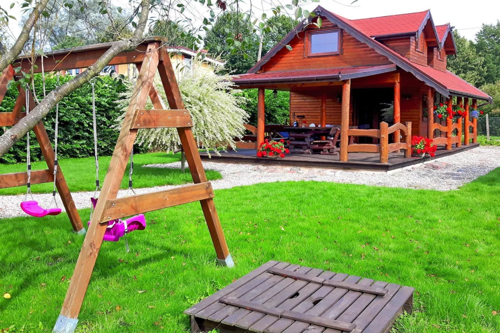 Holiday home in Miedzyzdroje 60 qm LIG-Tuinen zomer