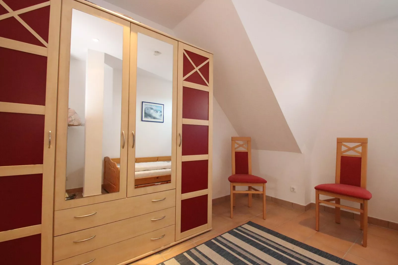 Arko 5 strandnah mit Balkon-Slaapkamer