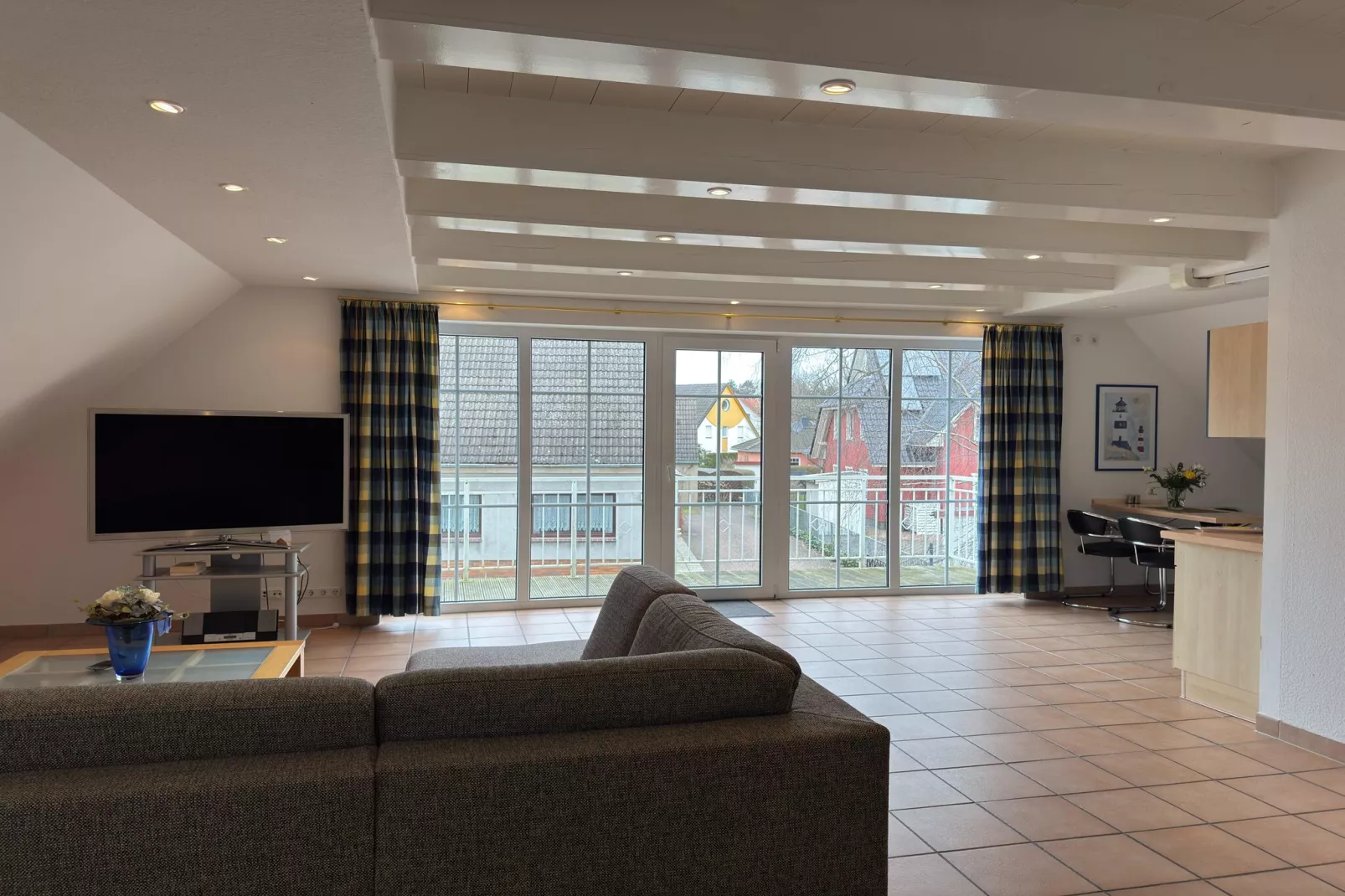 Die weiße Villa XL-Woonkamer