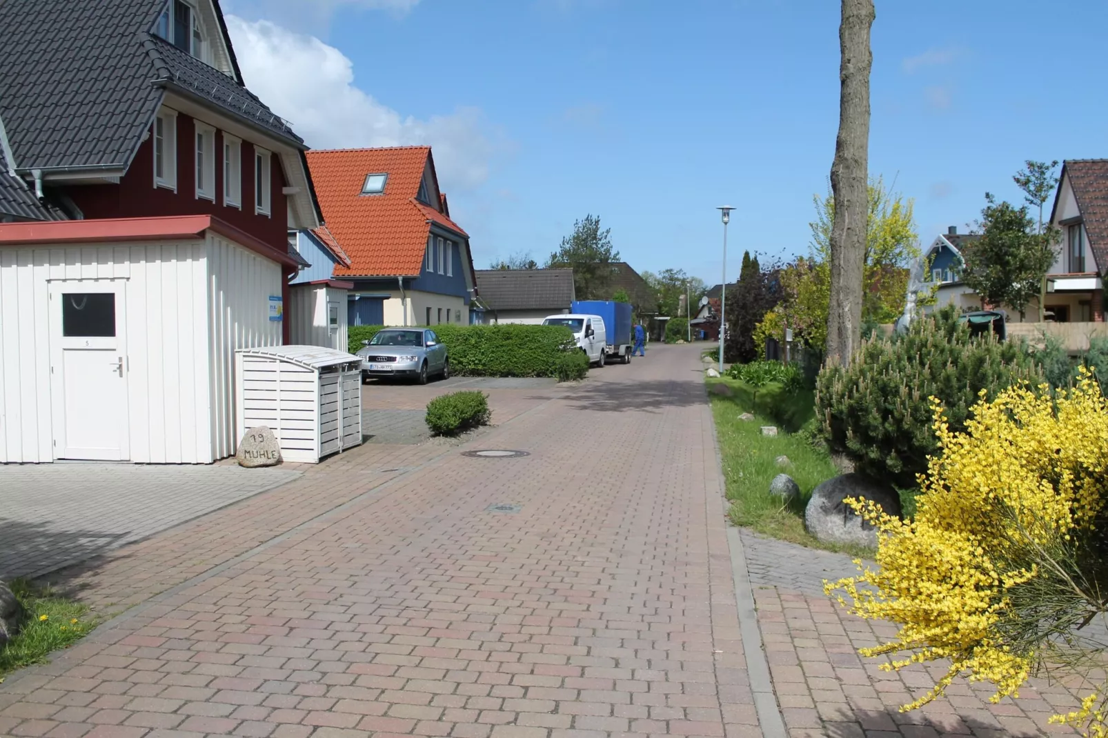 Das DarßHaus mit Kamin und Garten-Gebieden zomer 1km