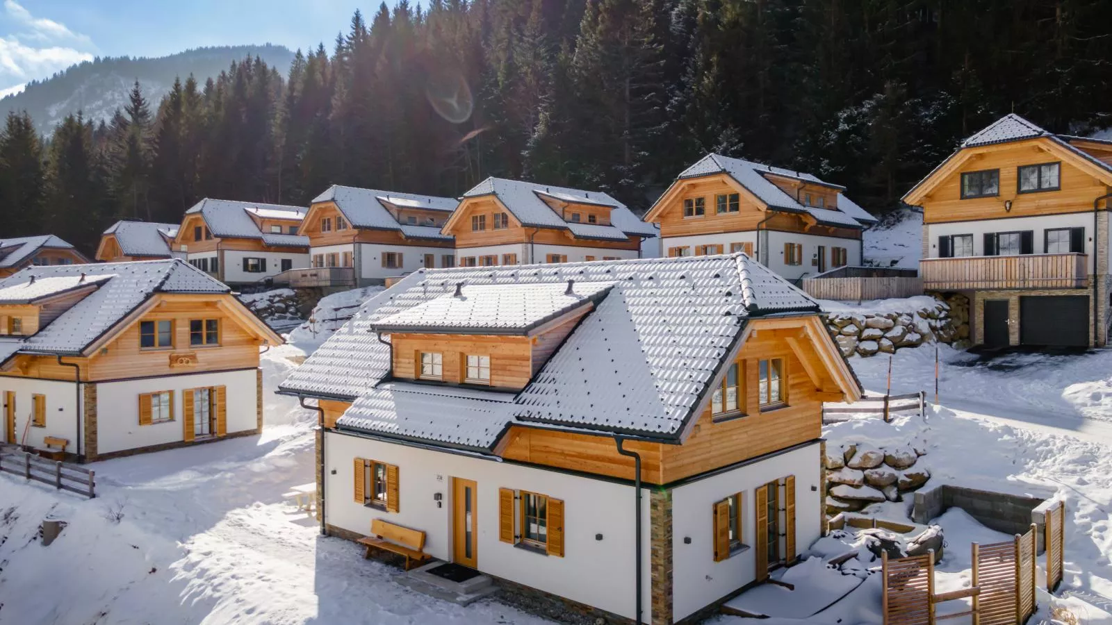 Traumhaus-Exterieur winter