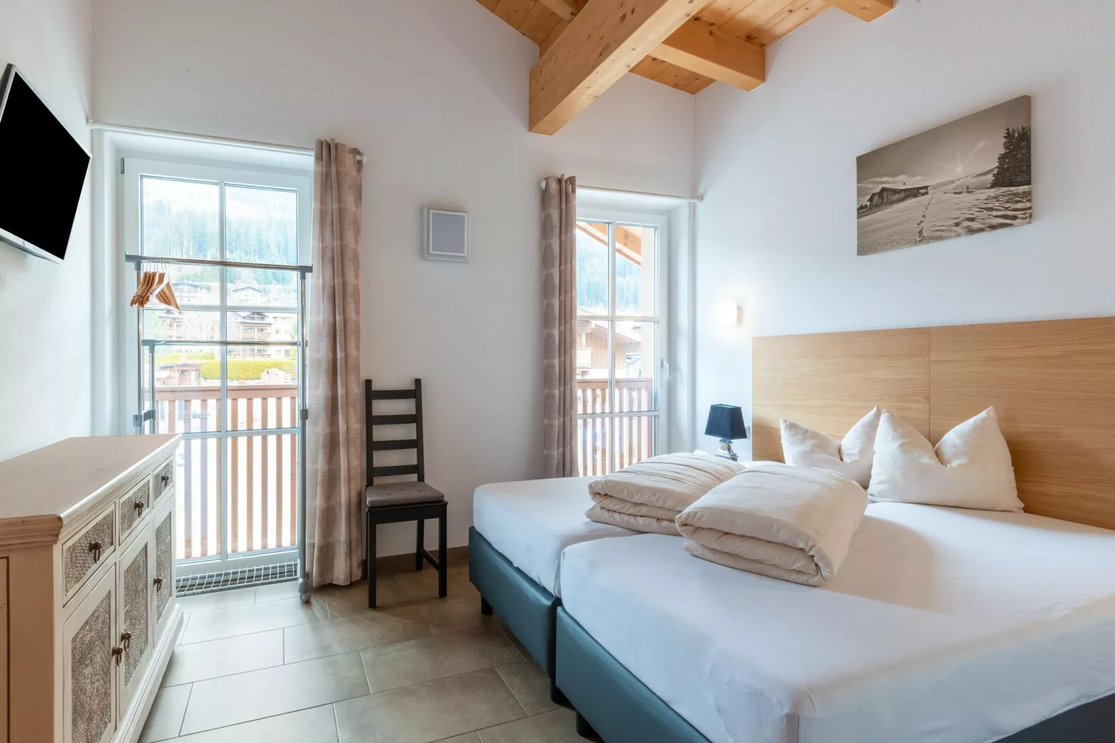 Residenz Edelalm - Penthouse-Slaapkamer