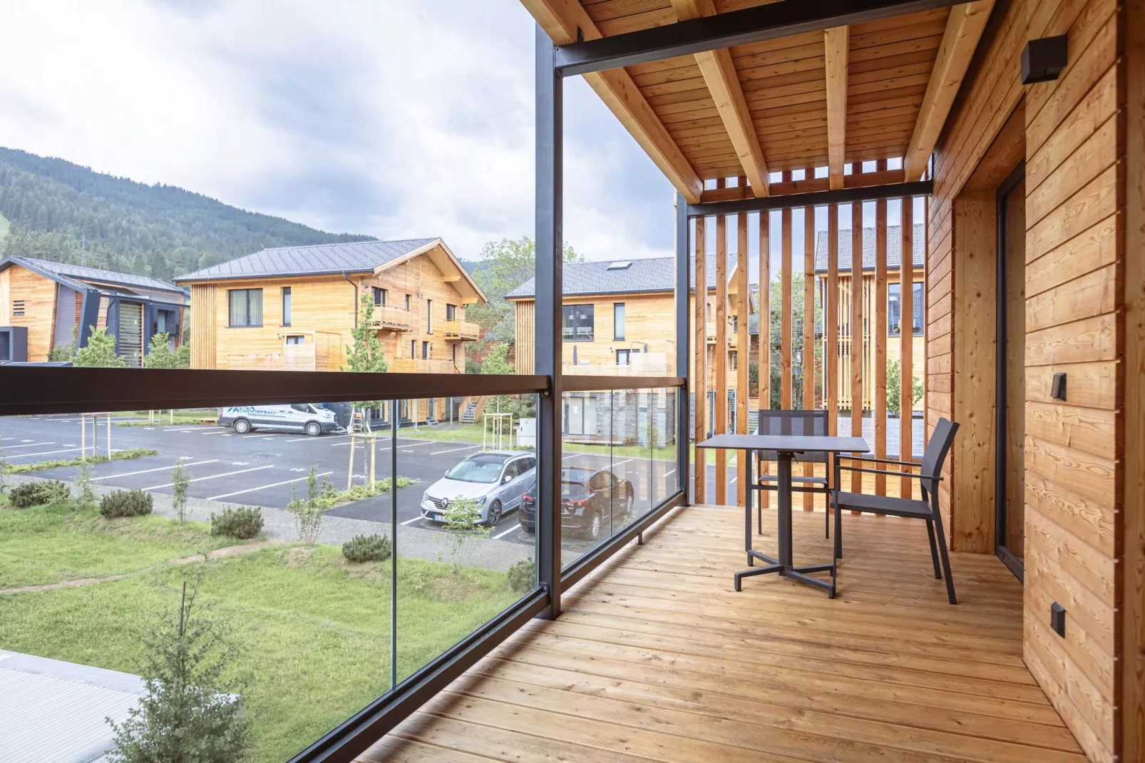 Kreischberg Pool Villen 4b-Terrasbalkon