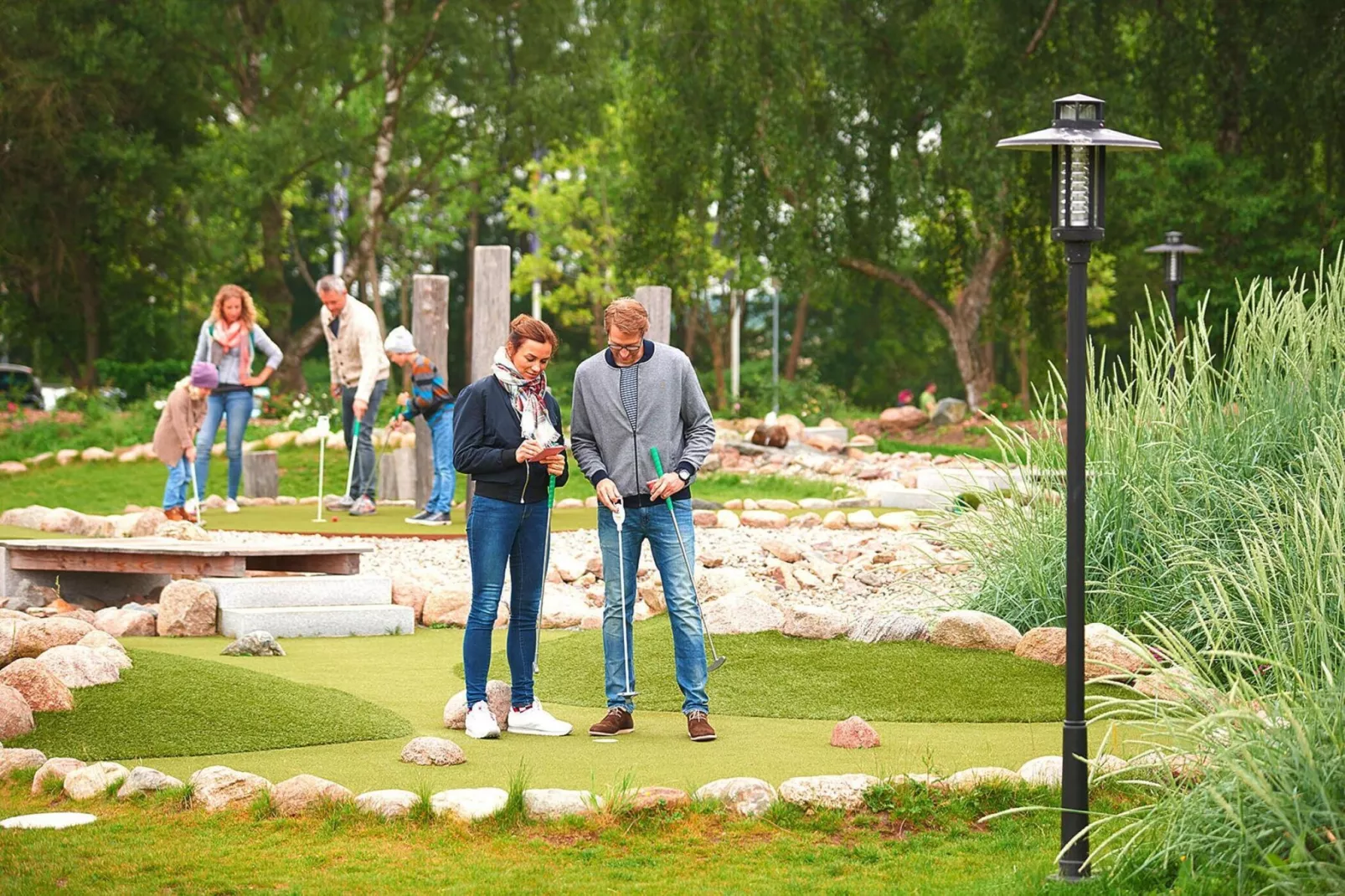 Gartenapartment-Parkfaciliteiten