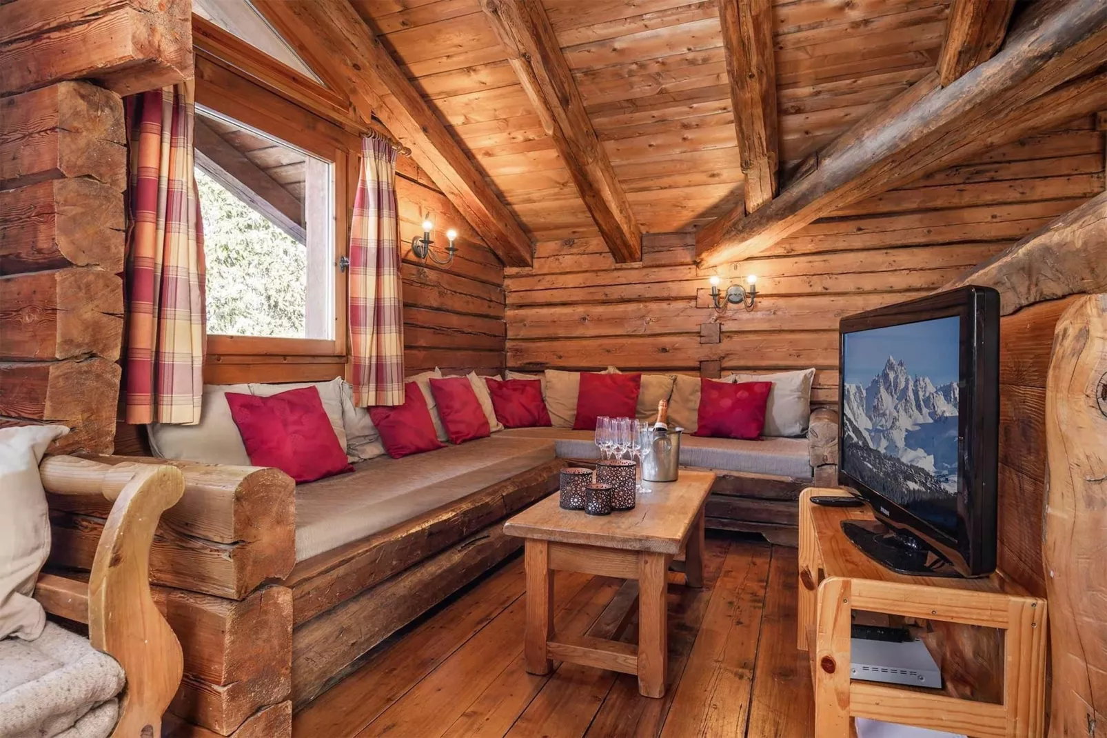 Chalet Elliot Est-Woonkamer