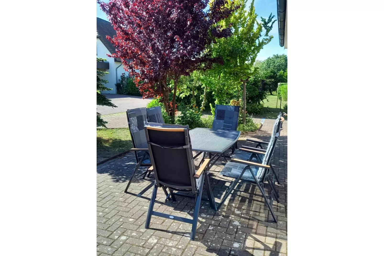 Ostsee-Haus Windland auf der Insel-Terrasbalkon