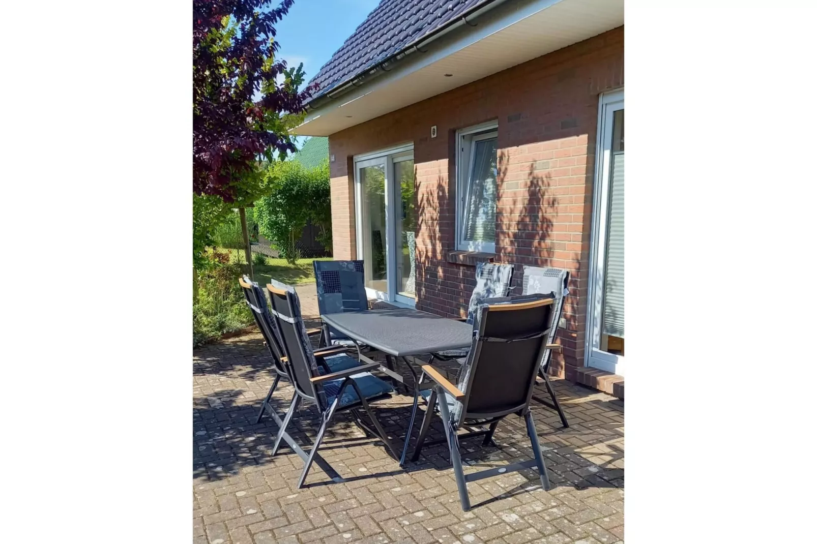 Ostsee-Haus Windland auf der Insel-Terrasbalkon