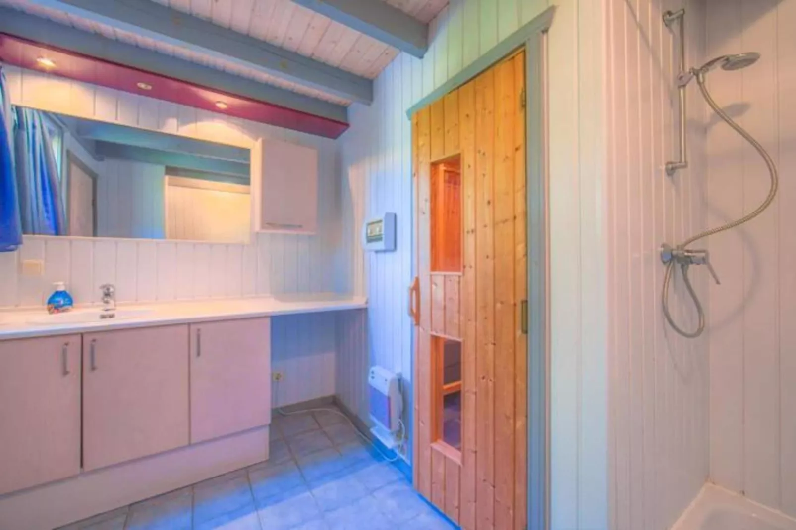 FH Wildgans Comfort mit Sauna & Kaminofen 81 qm 120-Badkamer