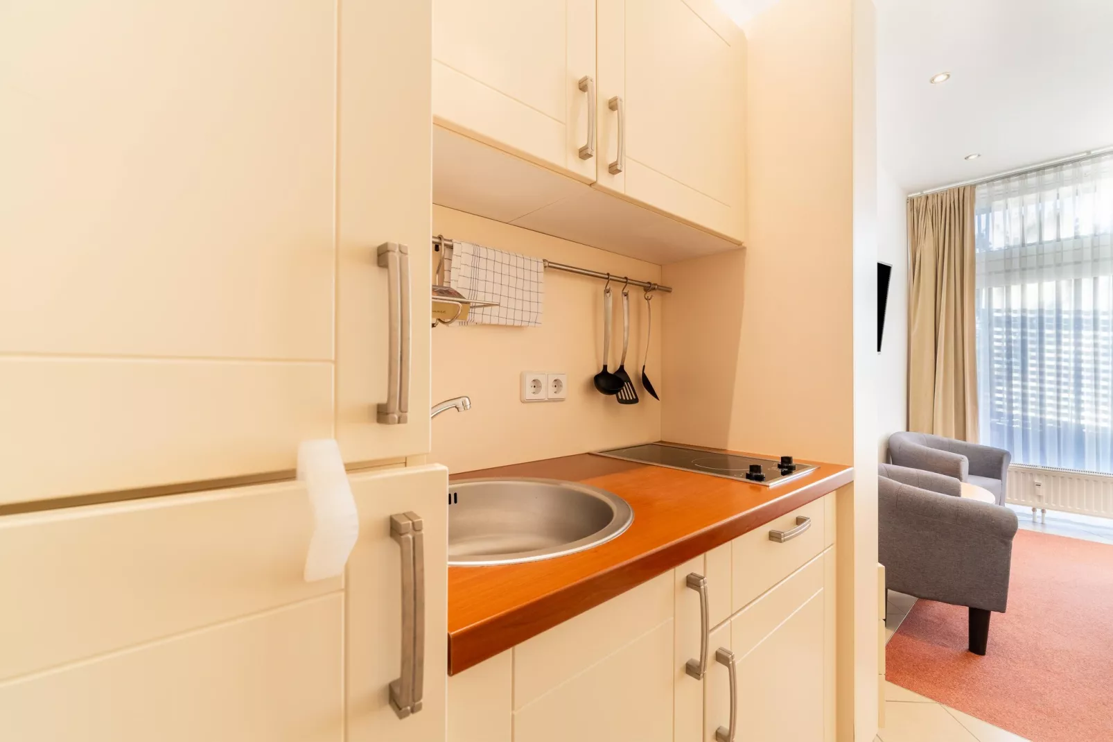Apartment Strandläufer 114-Keuken