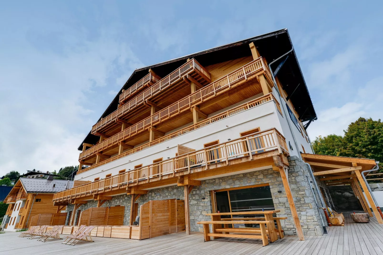 COMBLOUX Les Fermes du Mont Blanc - A24S-Uitzicht zomer