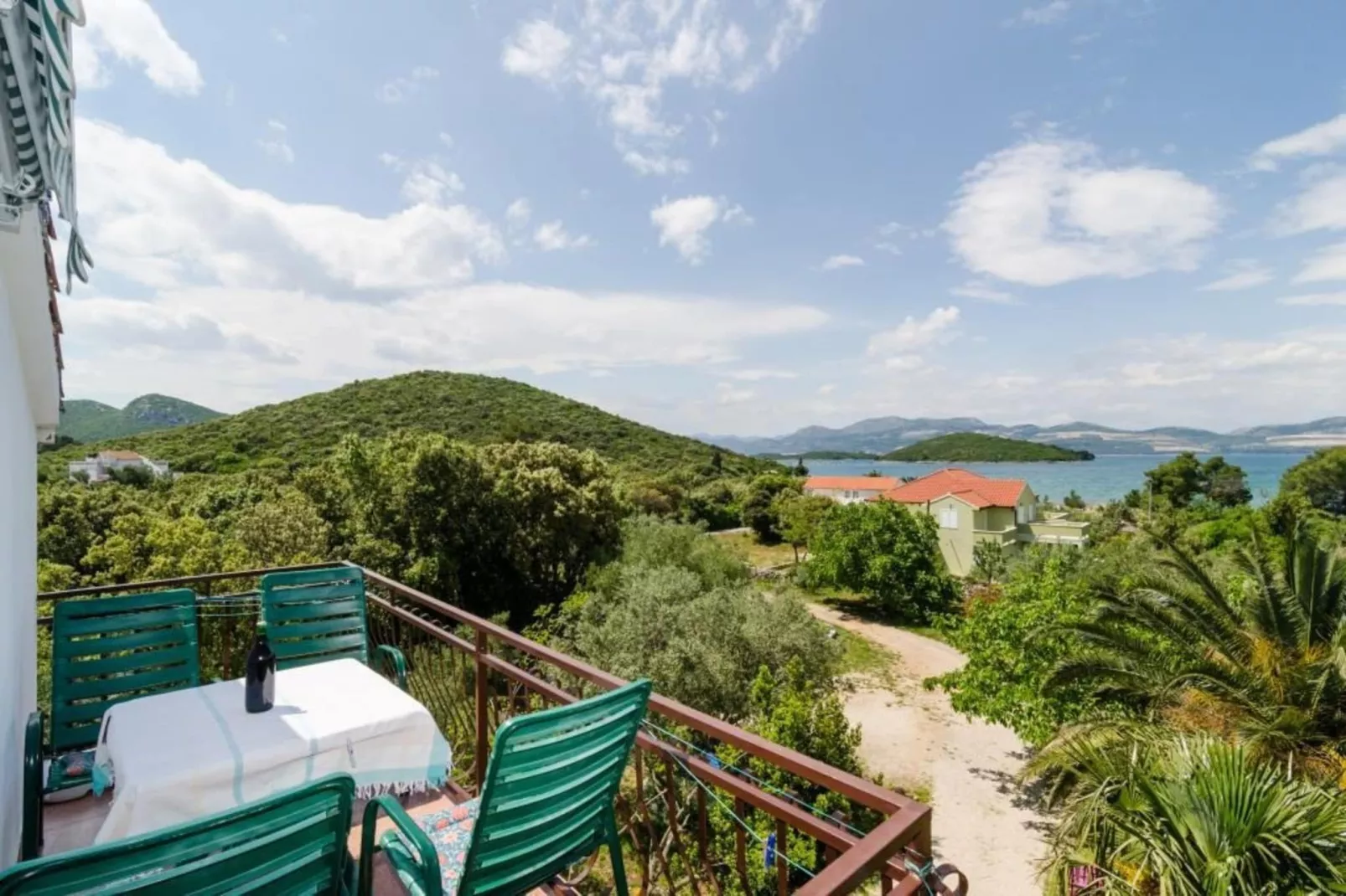 Apartments Sutvid- Two Bedroom Apartment with Balcony and Sea View-Terrasbalkon