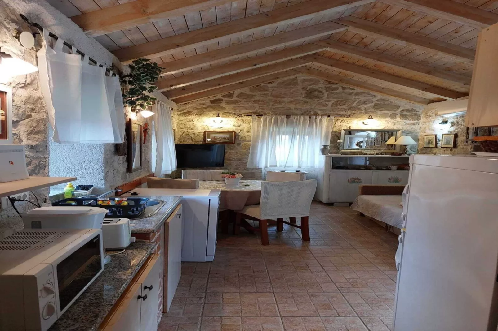 Holiday Home Kamenice - One Bedroom Holiday Home with Terrace-Keuken