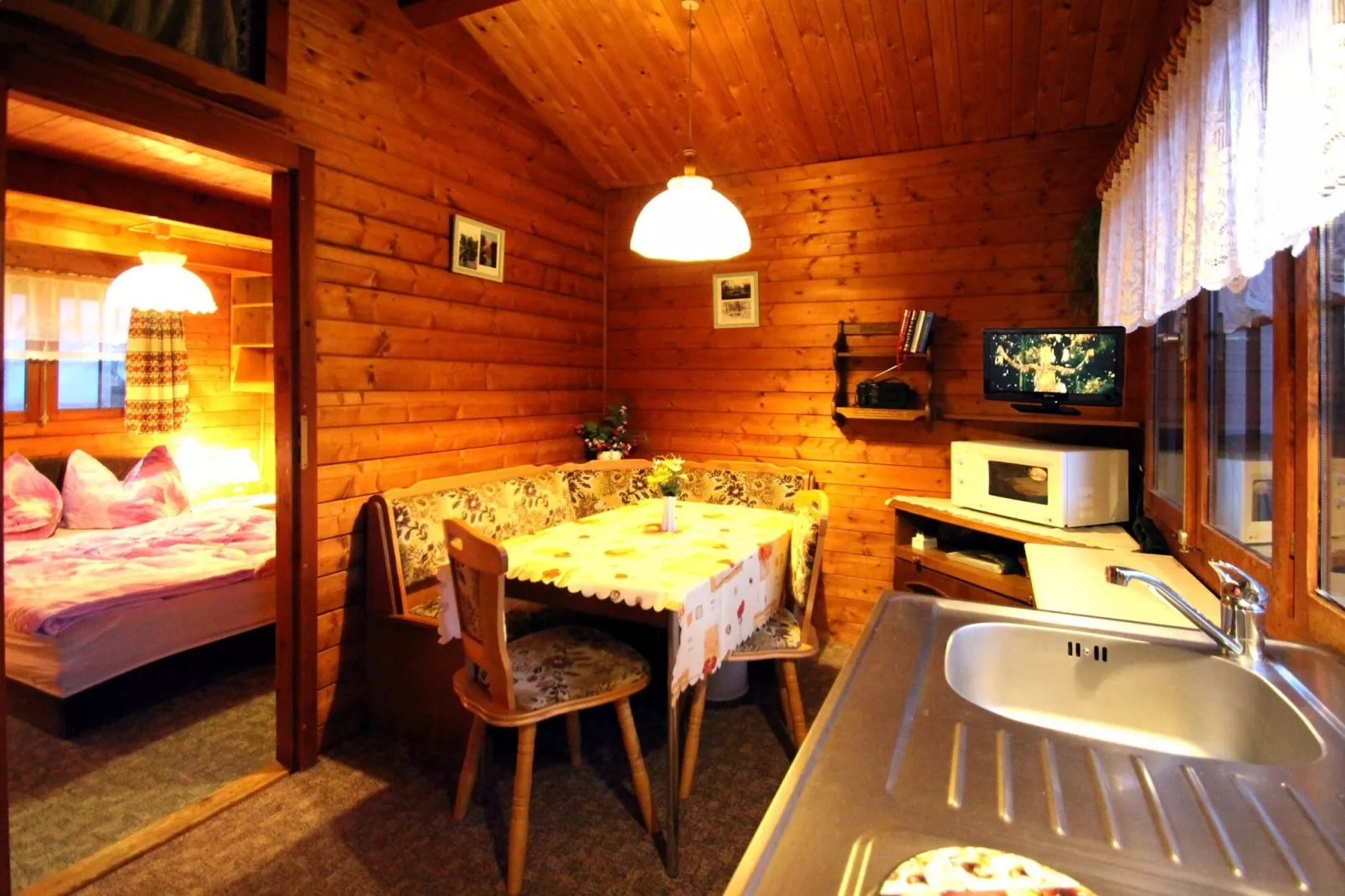 Blockhaus 30 qm-Keuken