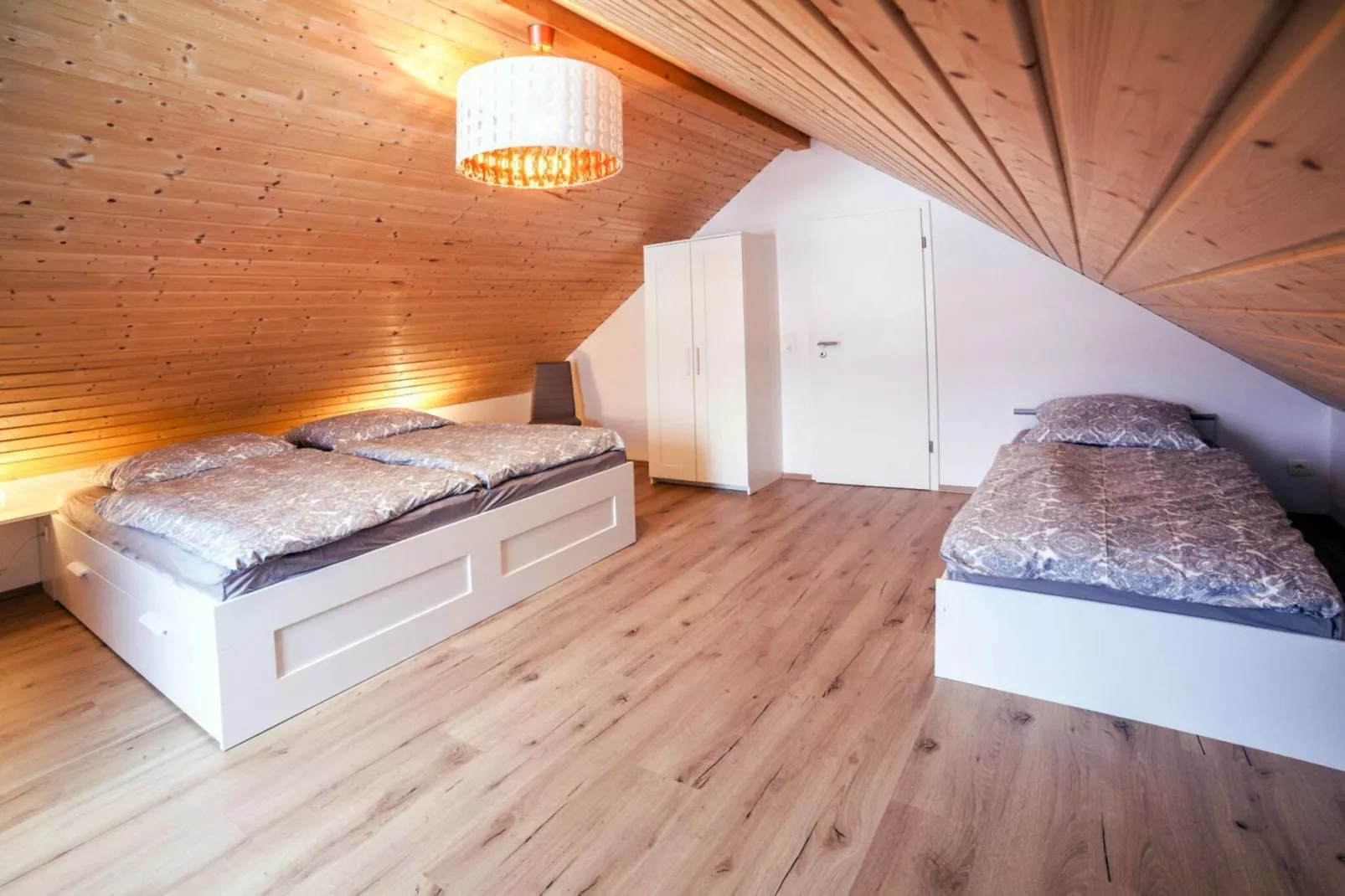 Bungalow am Partwitzer See-Slaapkamer