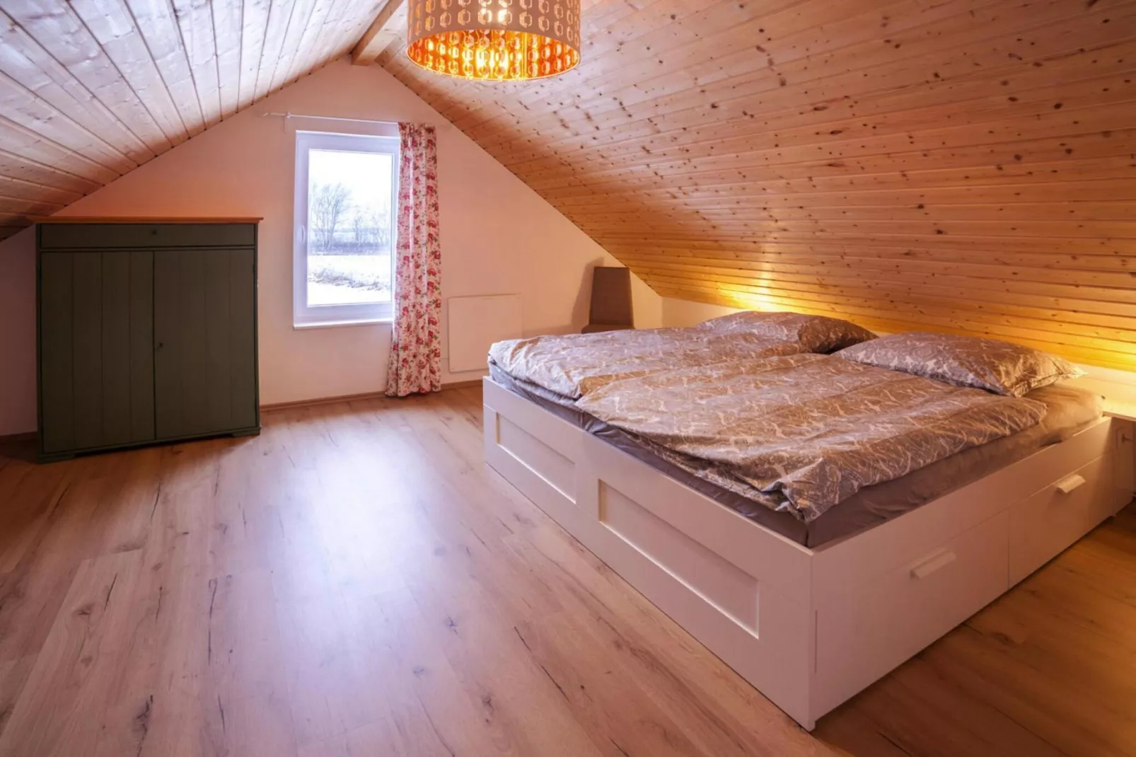 Bungalow am Partwitzer See-Slaapkamer