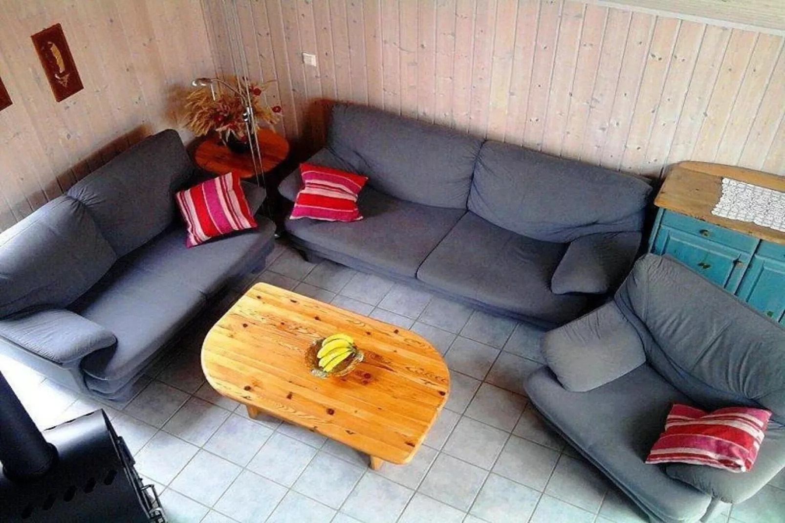 FH Wildgans Comfort mit Sauna & Kaminofen 81 qm 131-Woonkamer