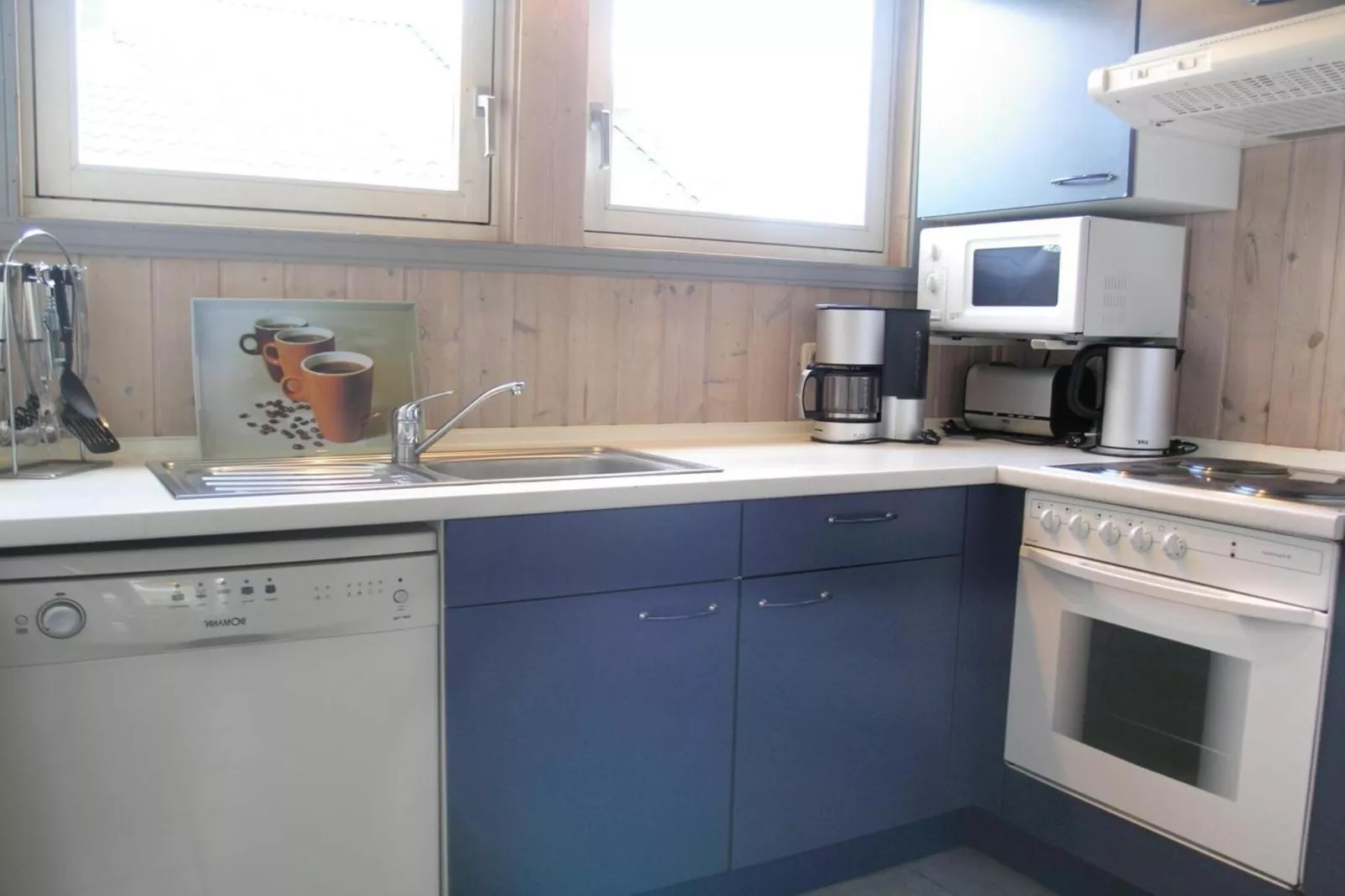 FH Wildgans Comfort mit Sauna & Kaminofen 81 qm 131-Keuken