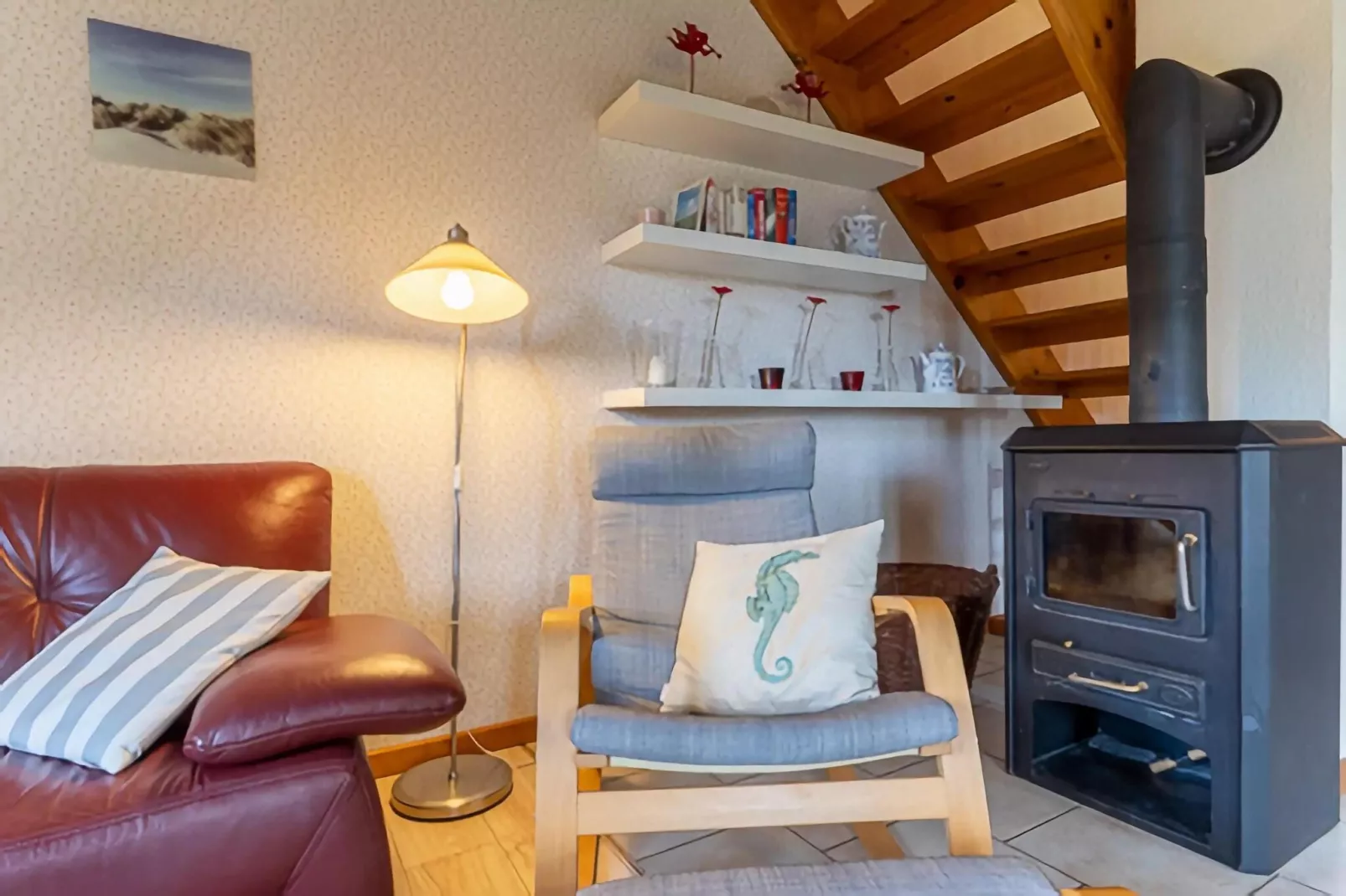 Ferienwohnung Friesennest Vollerwiek-Woonkamer