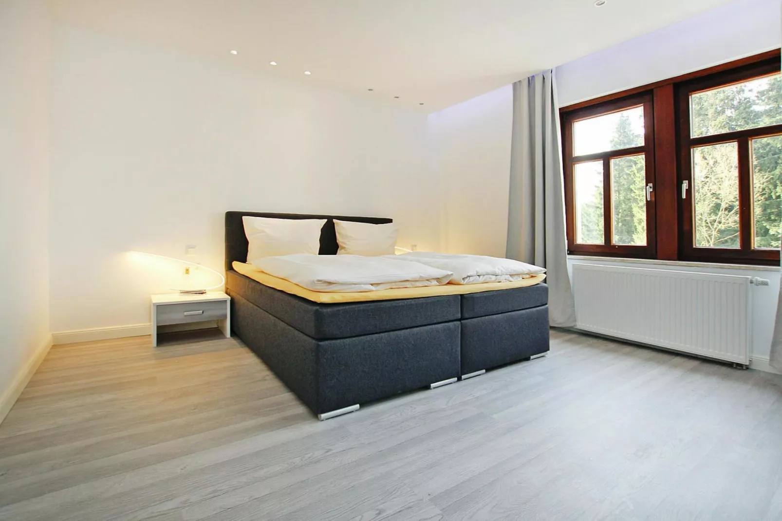Apartment im alten Bahnhof-Slaapkamer