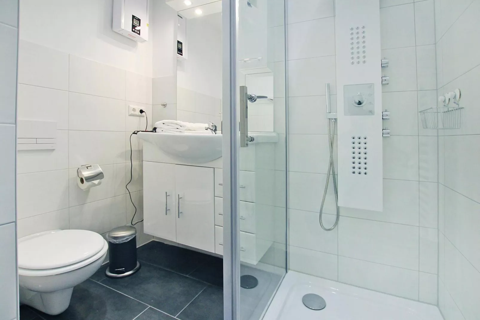 Apartment im alten Bahnhof-Badkamer