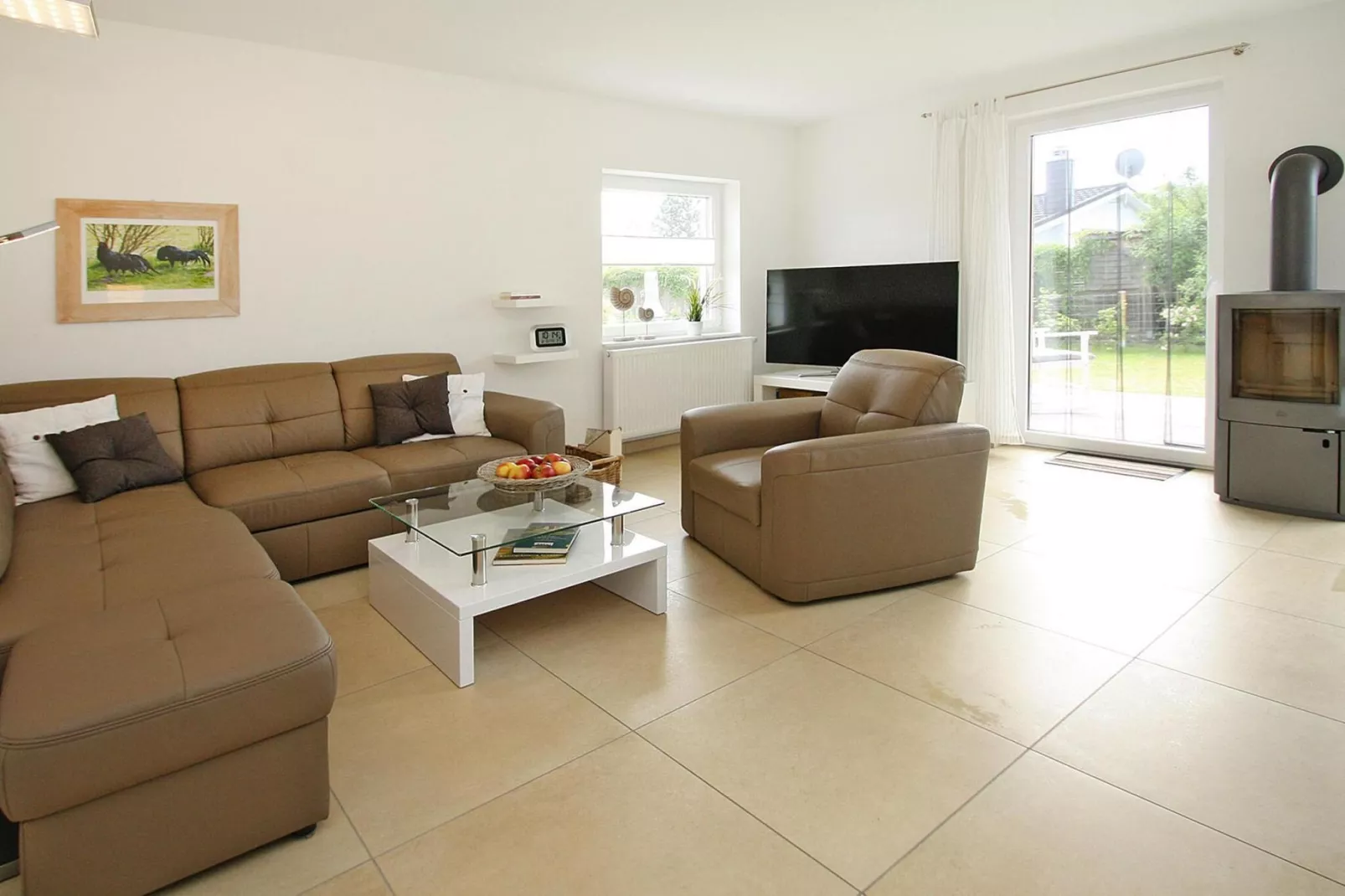 Ferienhaus Min Kaat-Woonkamer