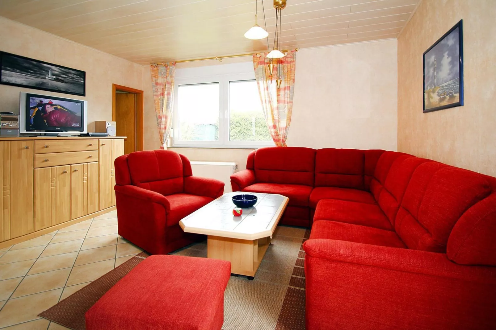Ferienbungalow Arielle in Dornumersiel-Woonkamer