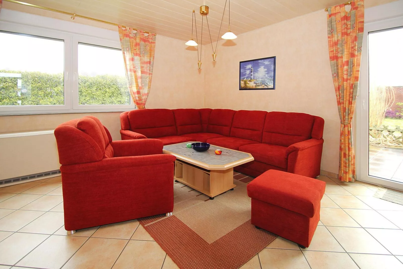 Ferienbungalow Arielle in Dornumersiel-Woonkamer