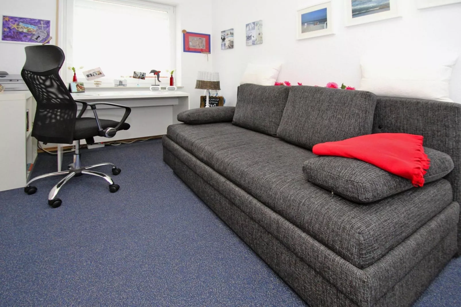 Ferienwohnung Kapitänskajüte-Woonkamer