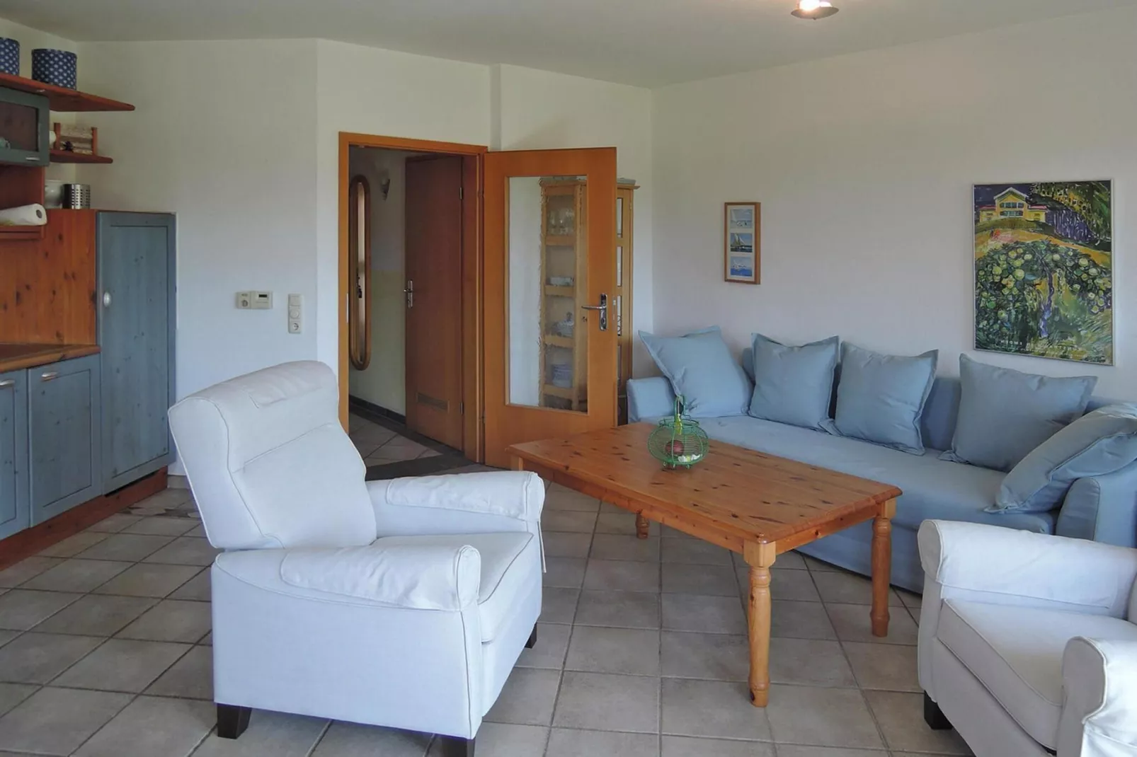 Ferienwohnung Fedderwardersiel-Woonkamer