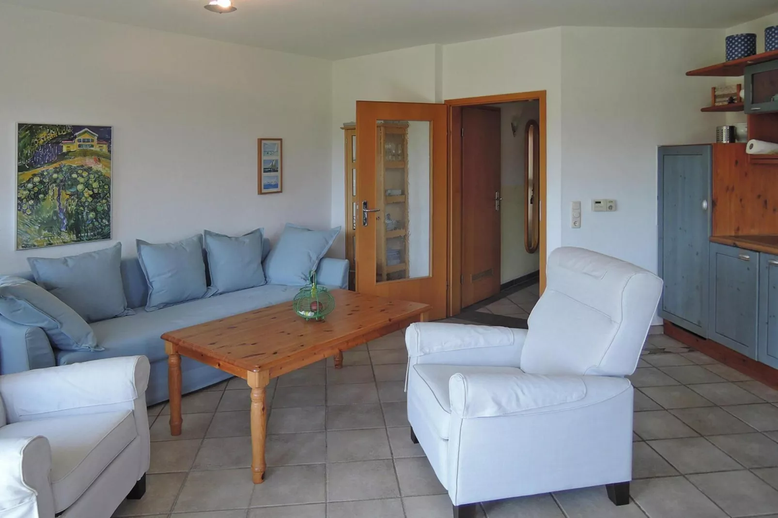 Ferienwohnung Fedderwardersiel-Woonkamer
