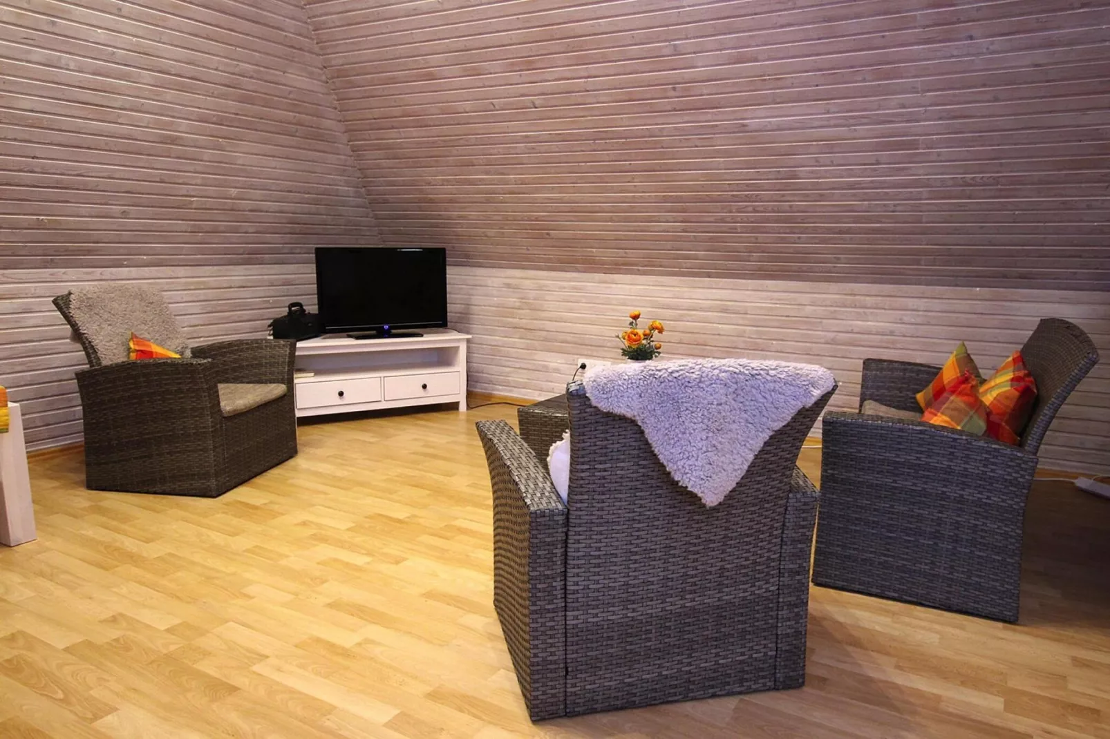 Apartementhaus Helene Wohnung 6 - Westerland-Woonkamer