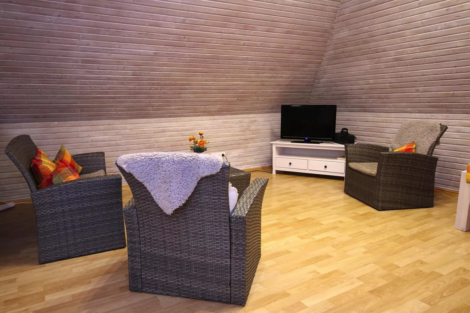 Apartementhaus Helene Wohnung 6 - Westerland-Woonkamer