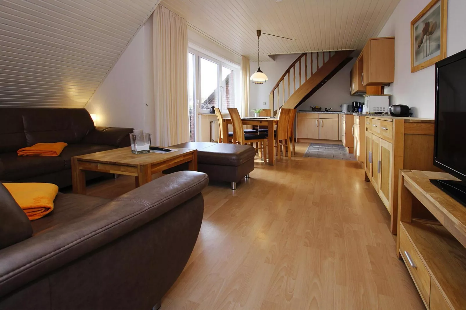 Apartementhaus Katharina Wohnung 5 - Westerland-Woonkamer