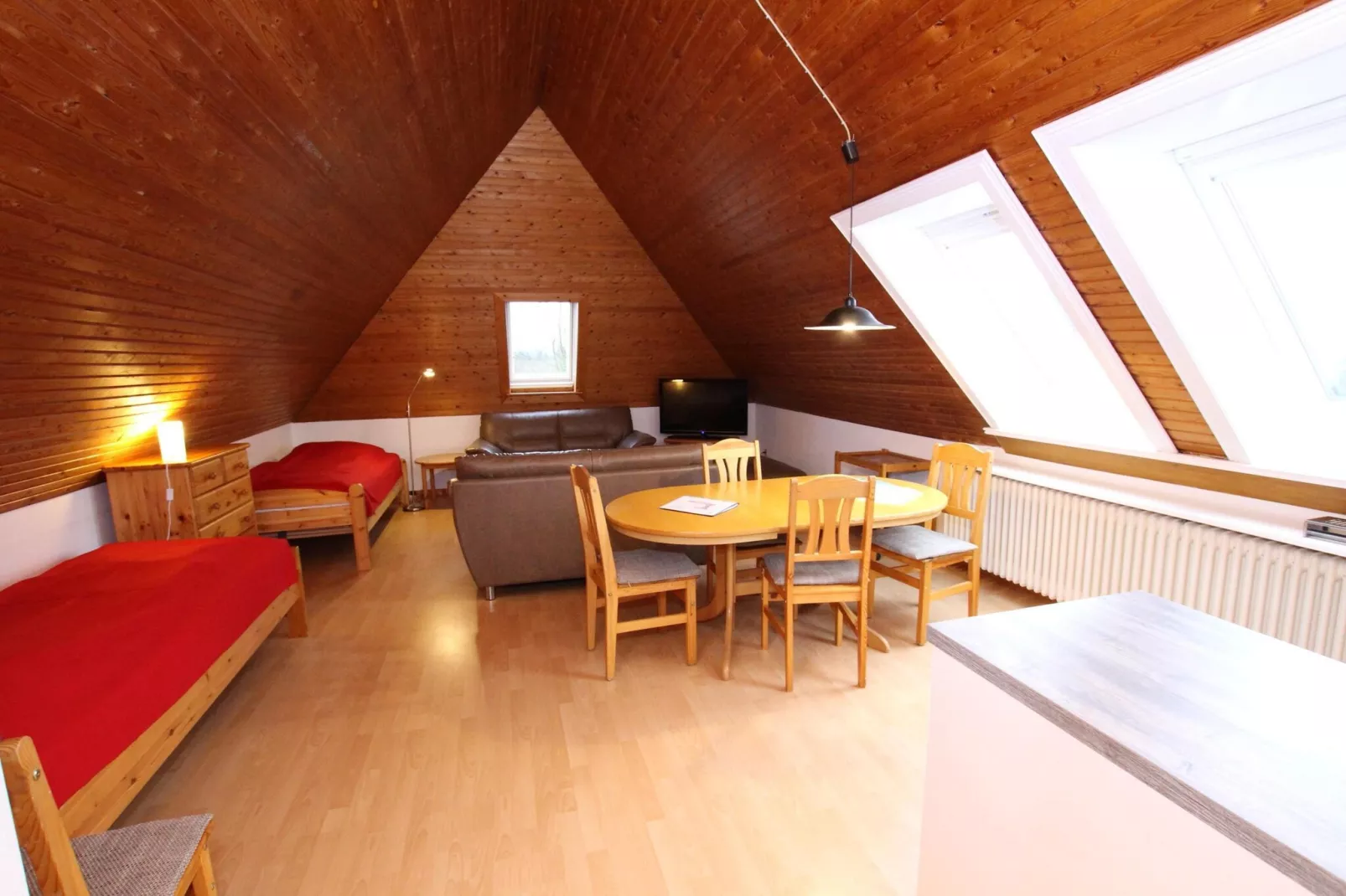Apartementhaus Ulrike Wohnung 6 - Westerland-Woonkamer