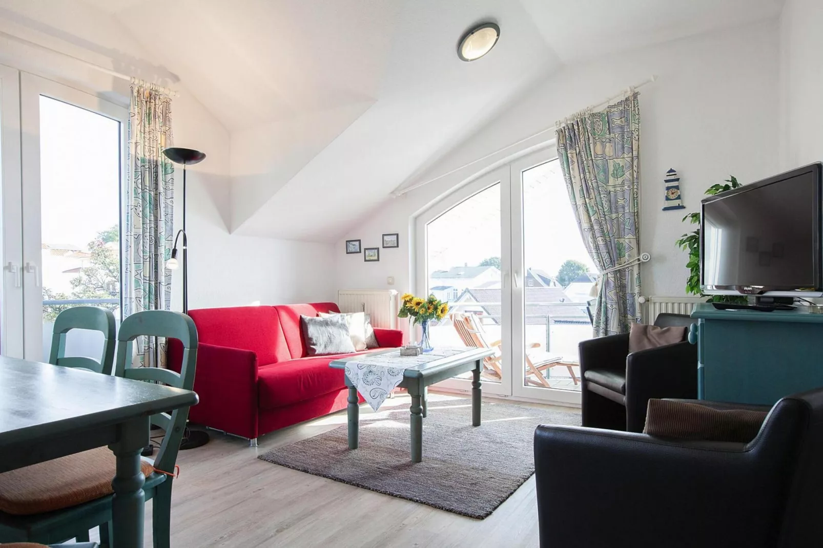 Villa Eintracht, Göhren-Typ B: 50 qm-Woonkamer