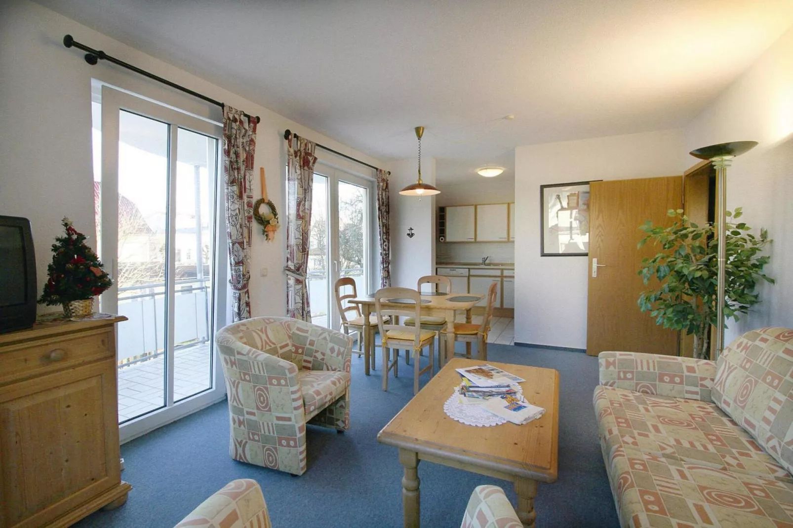 Villa Eintracht, Göhren-Typ B: 50 qm-Woonkamer