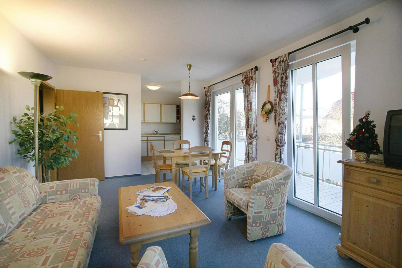 Villa Eintracht, Göhren-Typ B: 50 qm-Woonkamer
