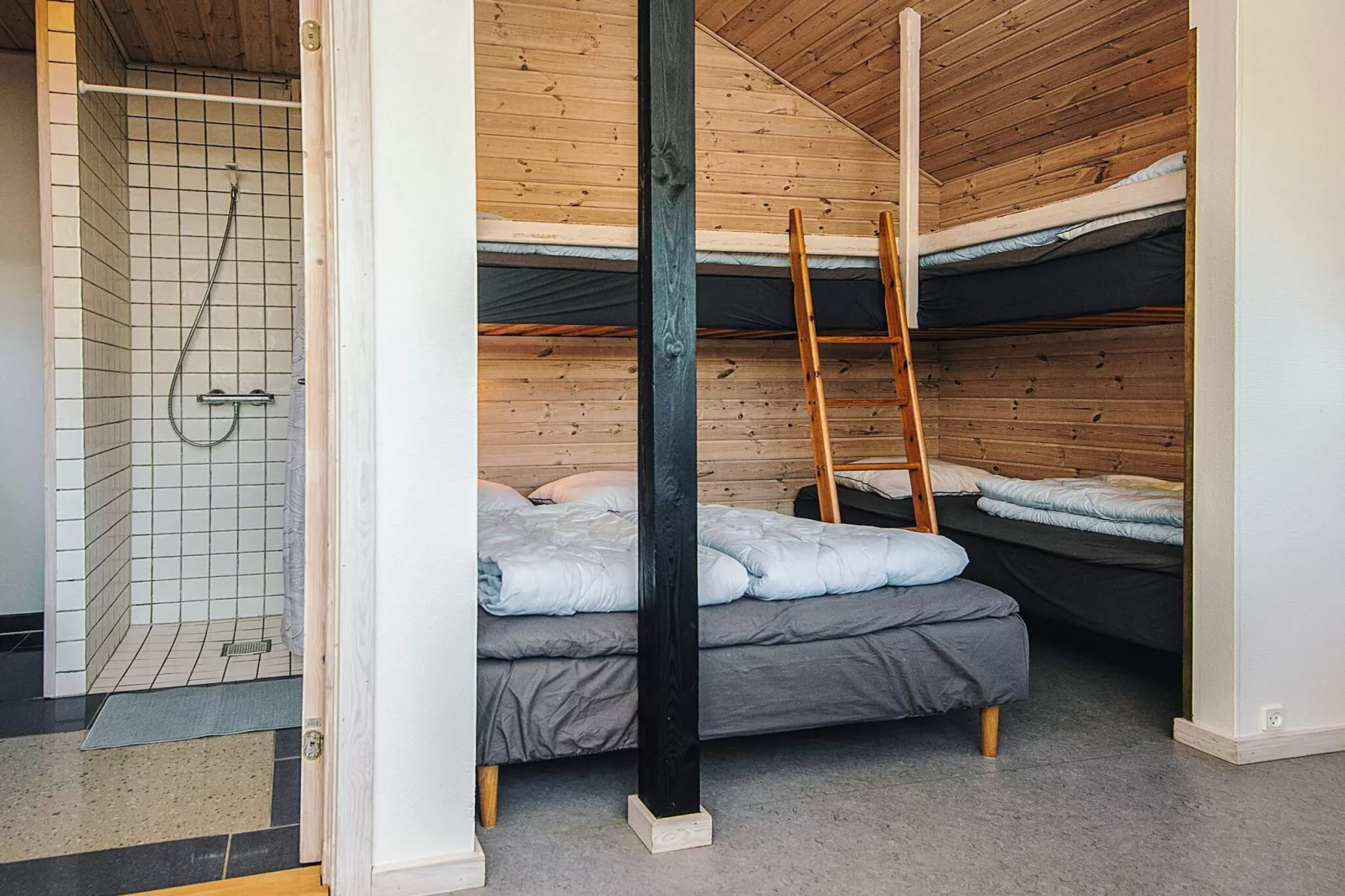 Standardhytte til 5 personer25m²-Binnen