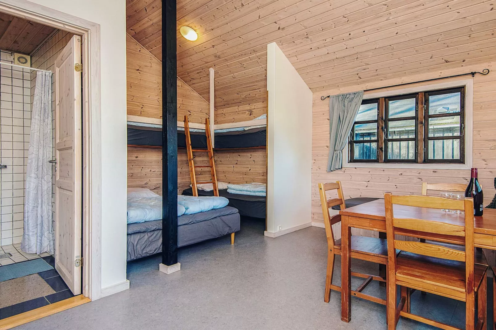Standardhytte til 5 personer25m²-Binnen
