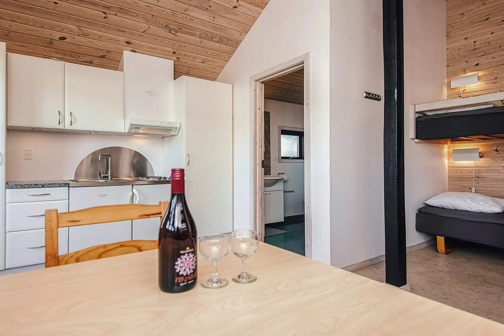 Standardhytte til 5 personer25m²-Binnen