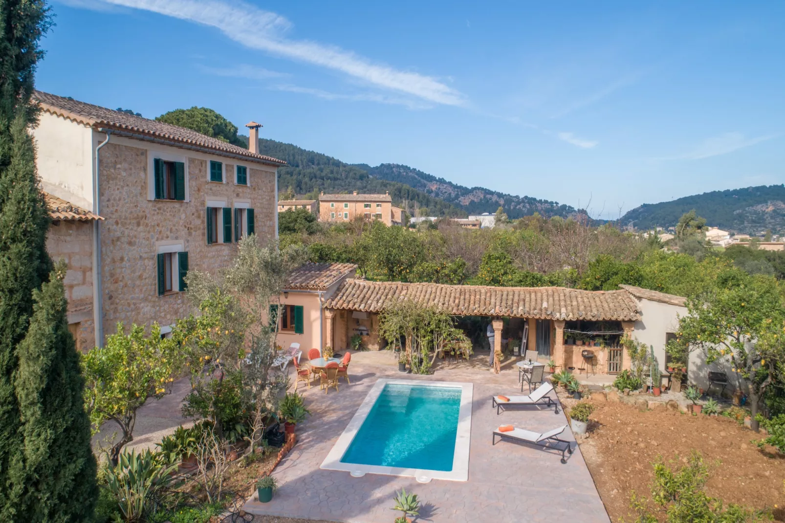 Sa Frontera, Finca 5StarsHome Mallorca-Tuinen zomer