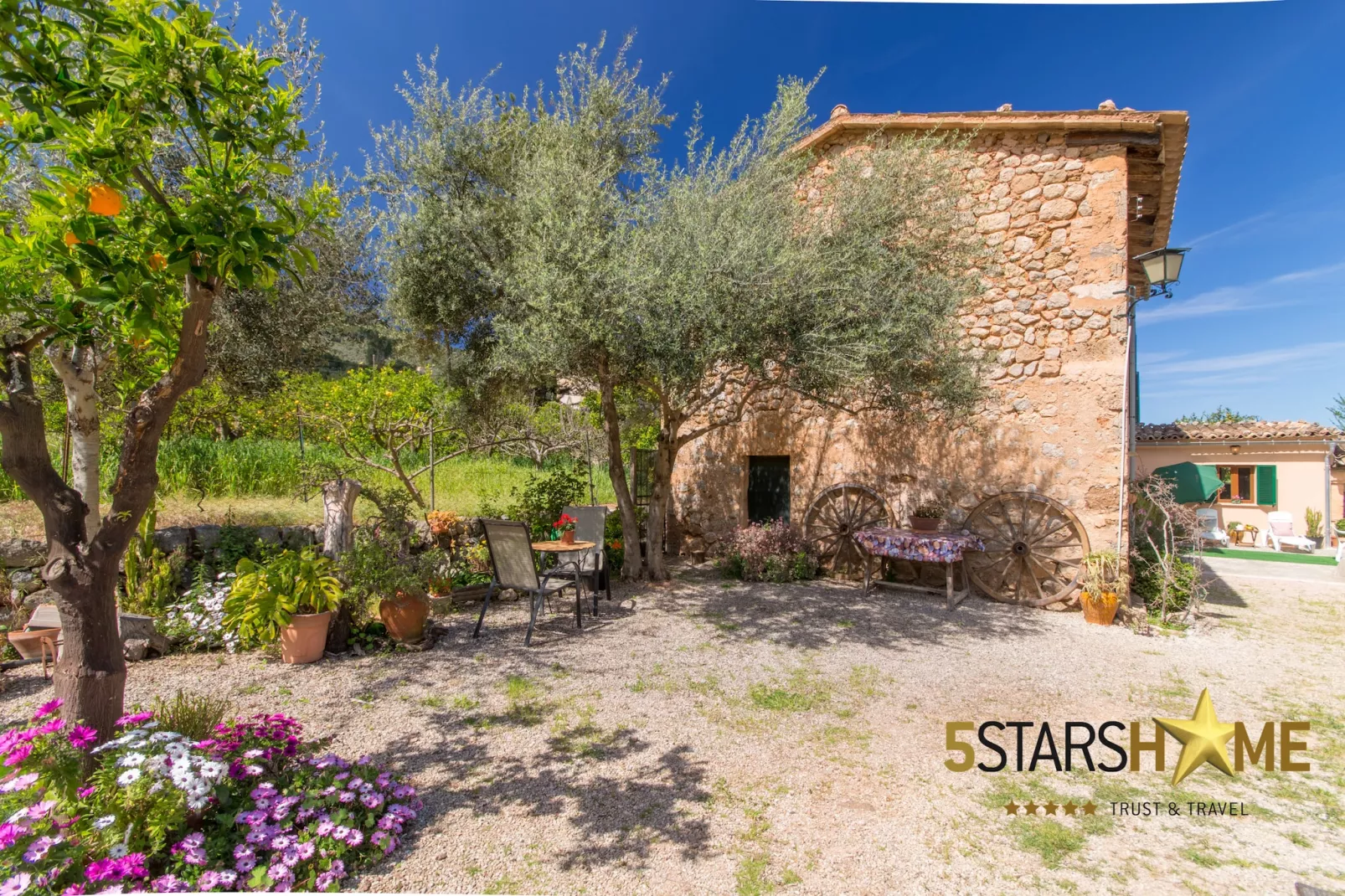 Sa Frontera, Finca 5StarsHome Mallorca-Tuinen zomer