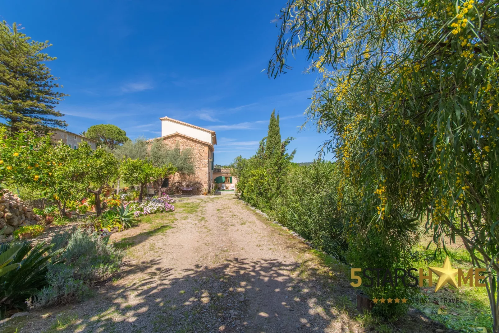 Sa Frontera, Finca 5StarsHome Mallorca-Tuinen zomer