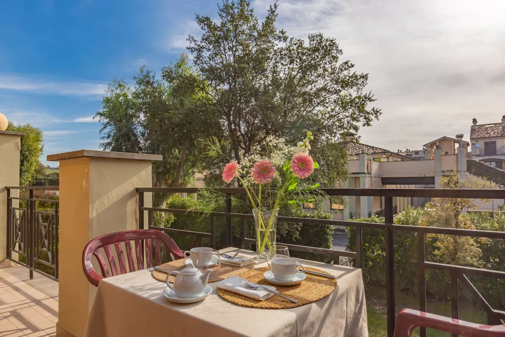 Quadrilocale vista giardino 217-Terrasbalkon