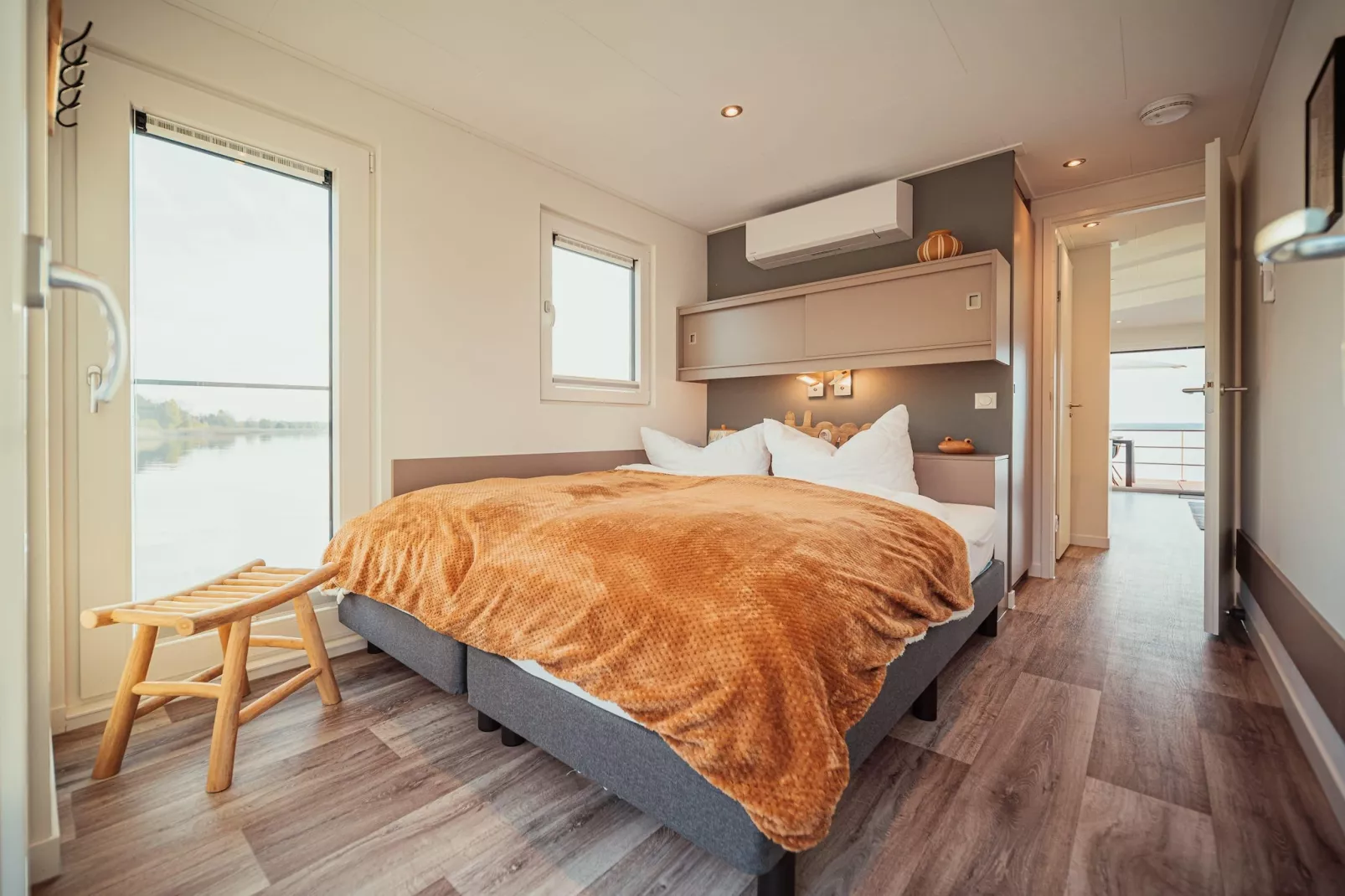 Hausboot am Gräbendorfer See-Slaapkamer
