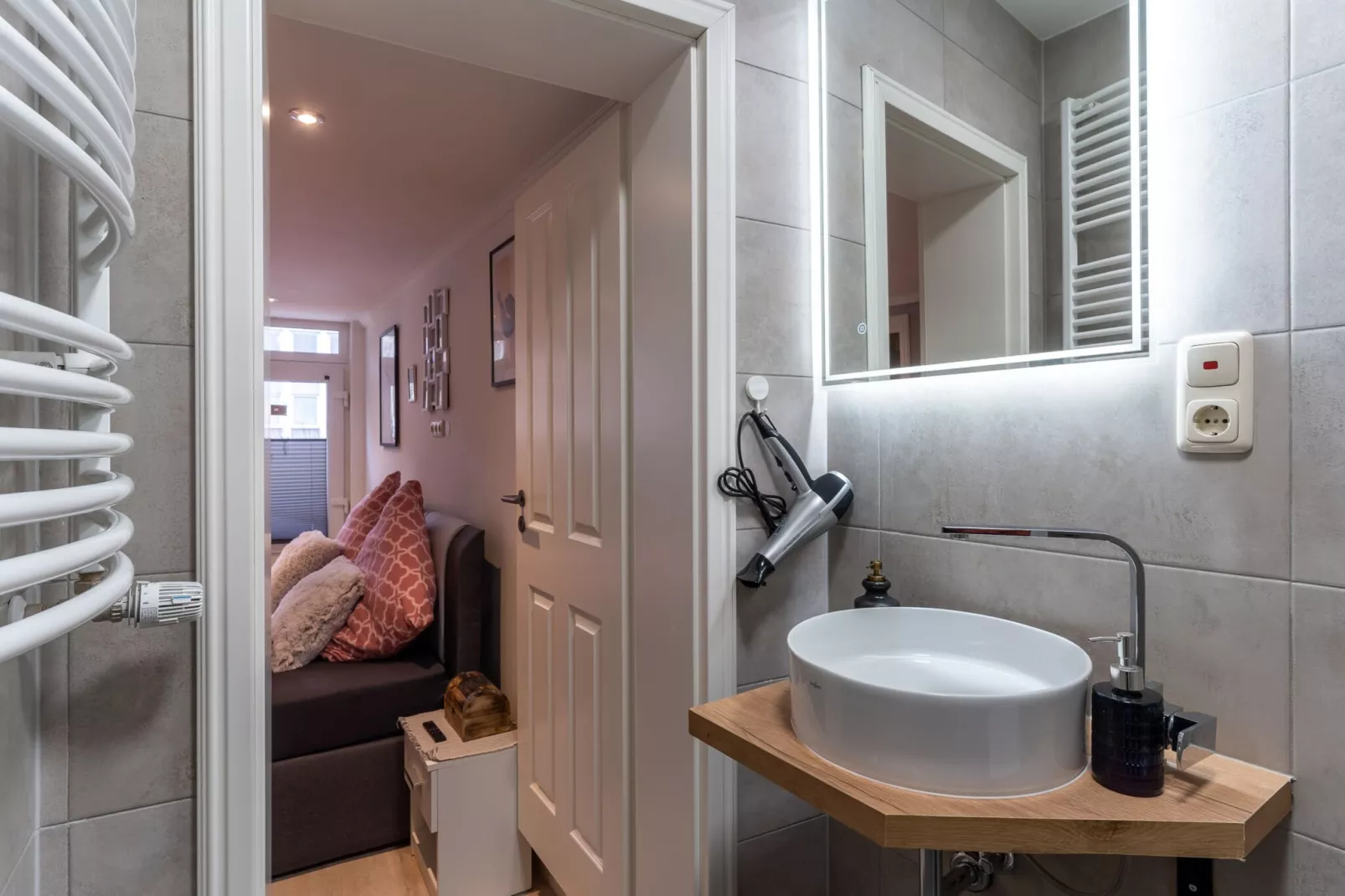 Ferienwohnung Am Schloßpark-Badkamer