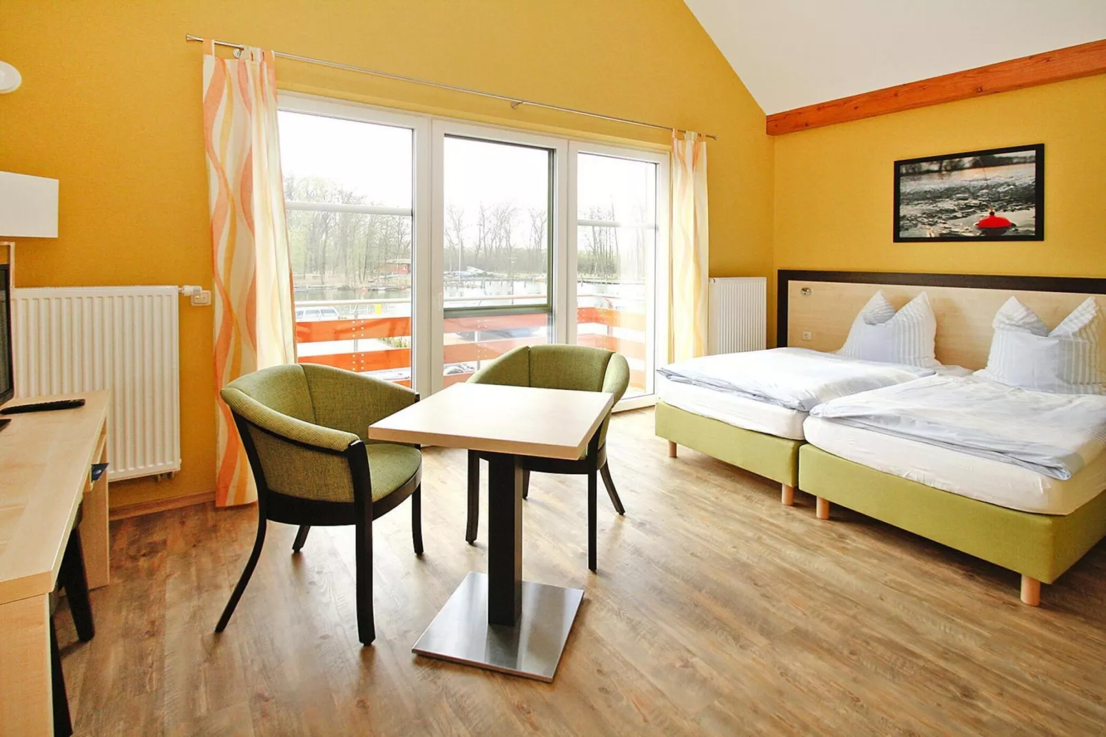 Appartementhaus am Leuchtturm / Fewo Seelust 32 qm-Slaapkamer